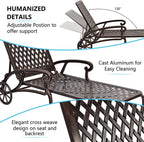 Aluminium Cast Lounge Chaise