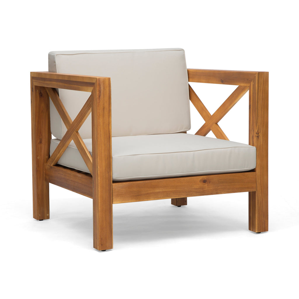 Brava Outdoor Club Chair with Water-Resistant Cushions