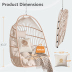 Folding Outdoor Egg Swing Chair