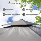 9'x 11' Rectangle Cantilever Umbrella with Center Pole, Base Not Included