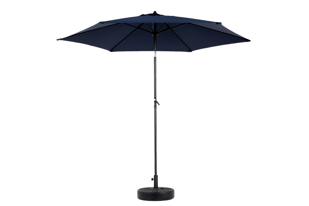 9' Outdoor Patio Umbrella Outdoor Table Umbrella with Push Button Tilt and Crank, Base Not Included