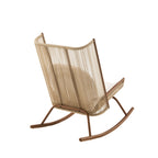 High Square Back Modern Outdoor Rocking Chair