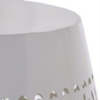 Ruby Outdoor Metal Lace Cutout Accent Table
