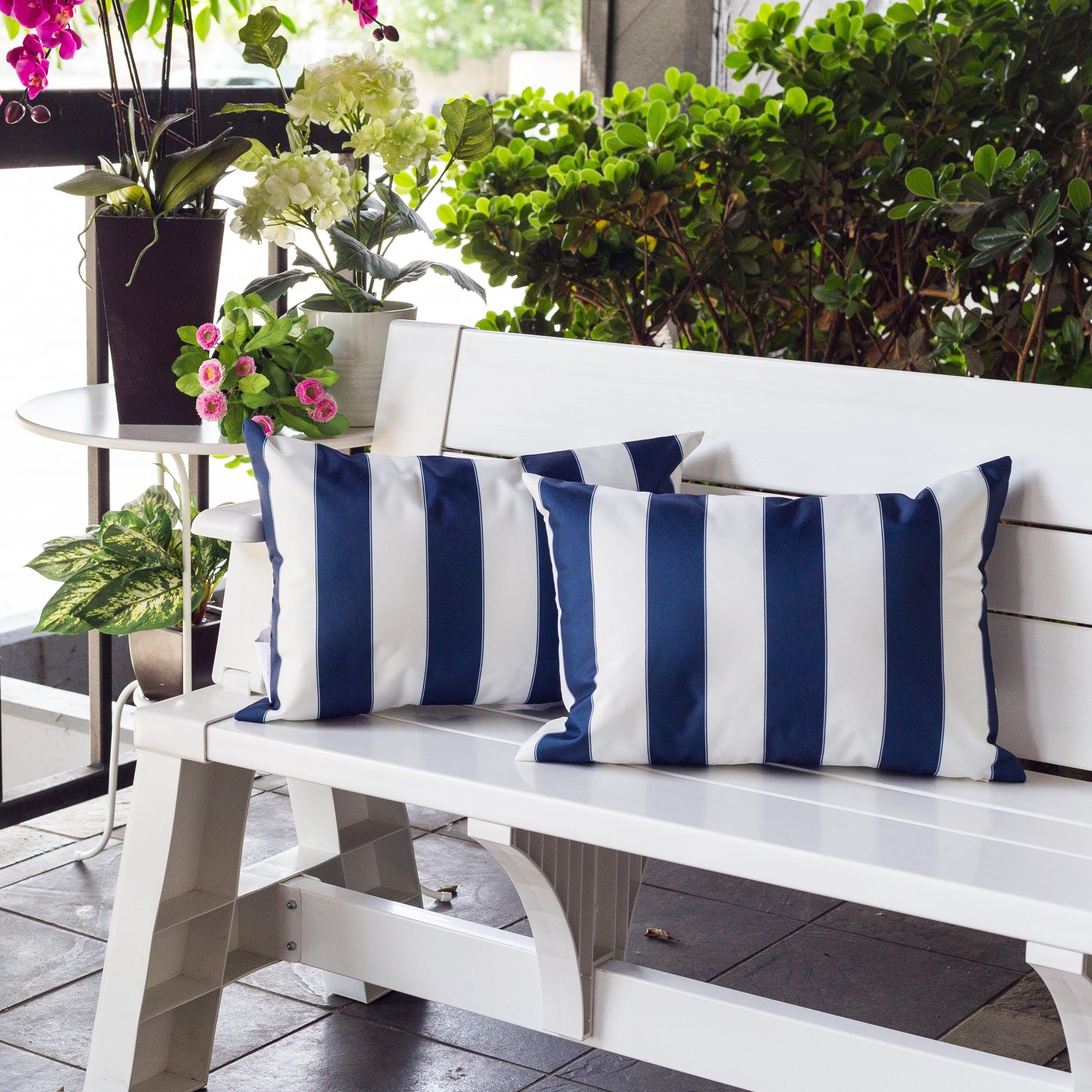 Horizon Stripe Outdoor Lumbar Pillow