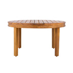 Millie Outdoor Acacia Wood Loveseat & Coffee Table Set