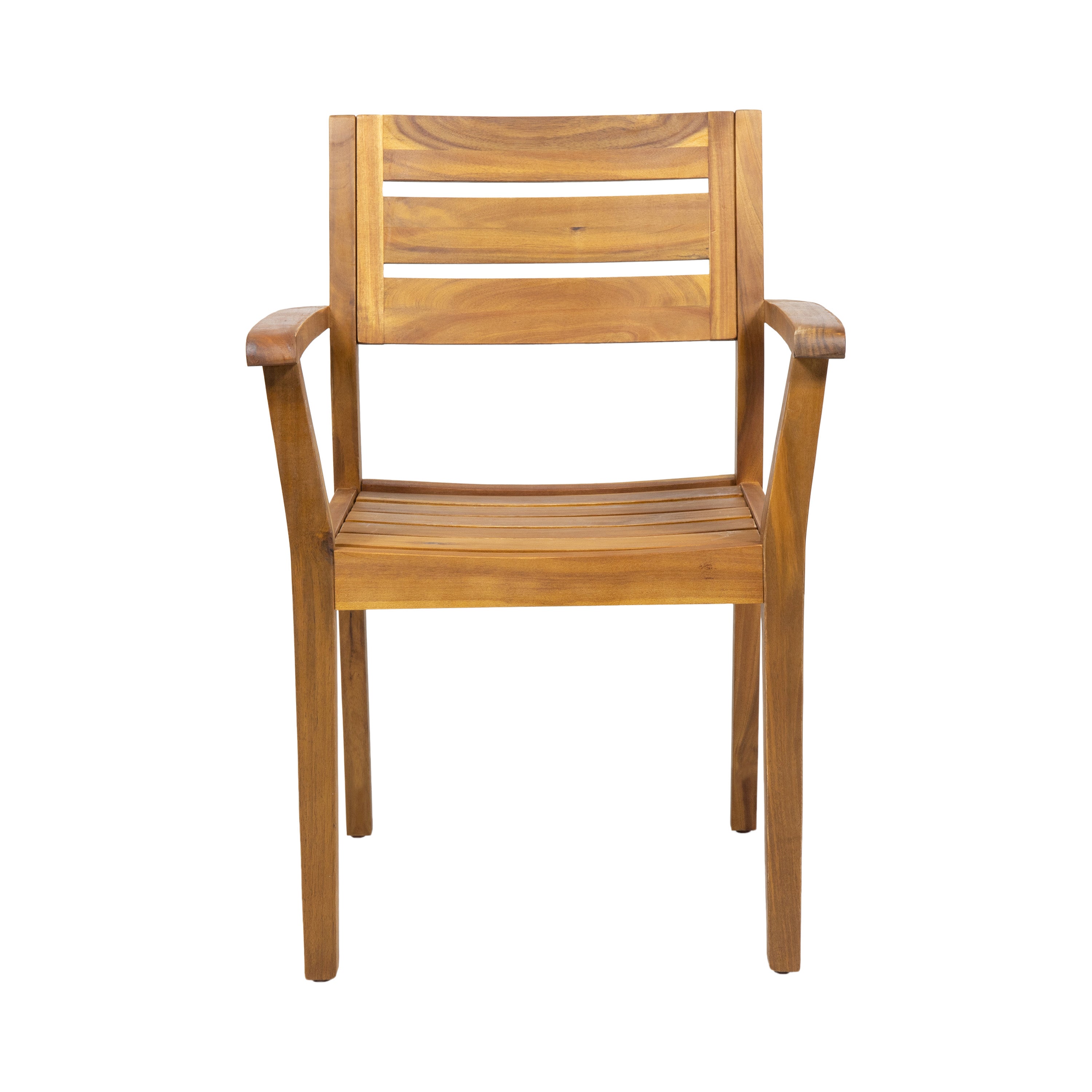 Stamford Outdoor Acacia Wood Dining Chairs, Set of 2