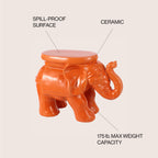 Elephant Ceramic Garden Stool