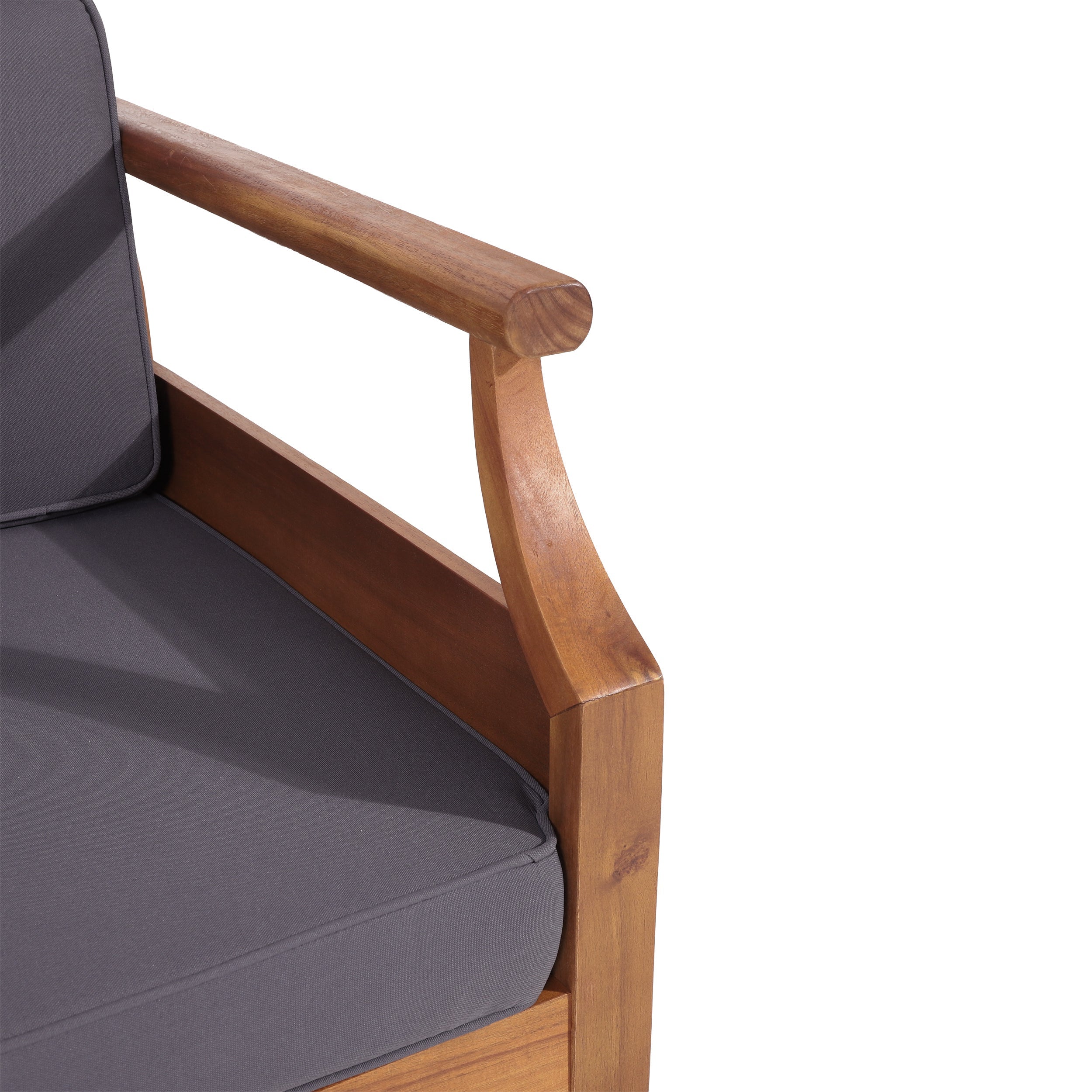 Aston Outdoor Acacia Wood 3 Seater Sofa