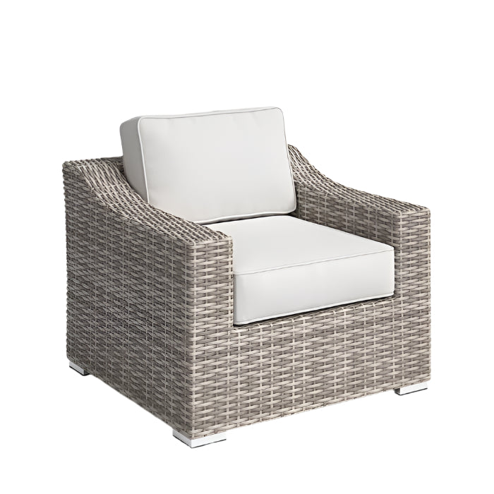 Laguna Sol Sloped Arm All-Weather Wicker Patio Chair with Cushions