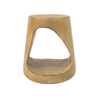 Outdoor Hollow Side Table with Wood-like Texture