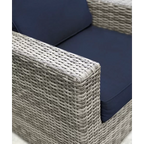 Wicker Outdoor Club Chair, Set of 2