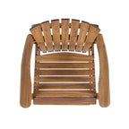 Outdoor Acacia Wood Adirondack Barstools, Set of 2