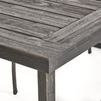 6-Seat Acacia Wood Outdoor Dining Set