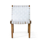 Delights Outdoor Lounge Chair with Rope Weave Design and Wood Frame, Set of 2