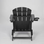 Composite Folding Adirondack Chair with Dual Cup Holder