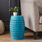 Lilac Outdoor Metal Cutout Accent Table