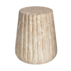 Outdoor Cleme Carved Side Table
