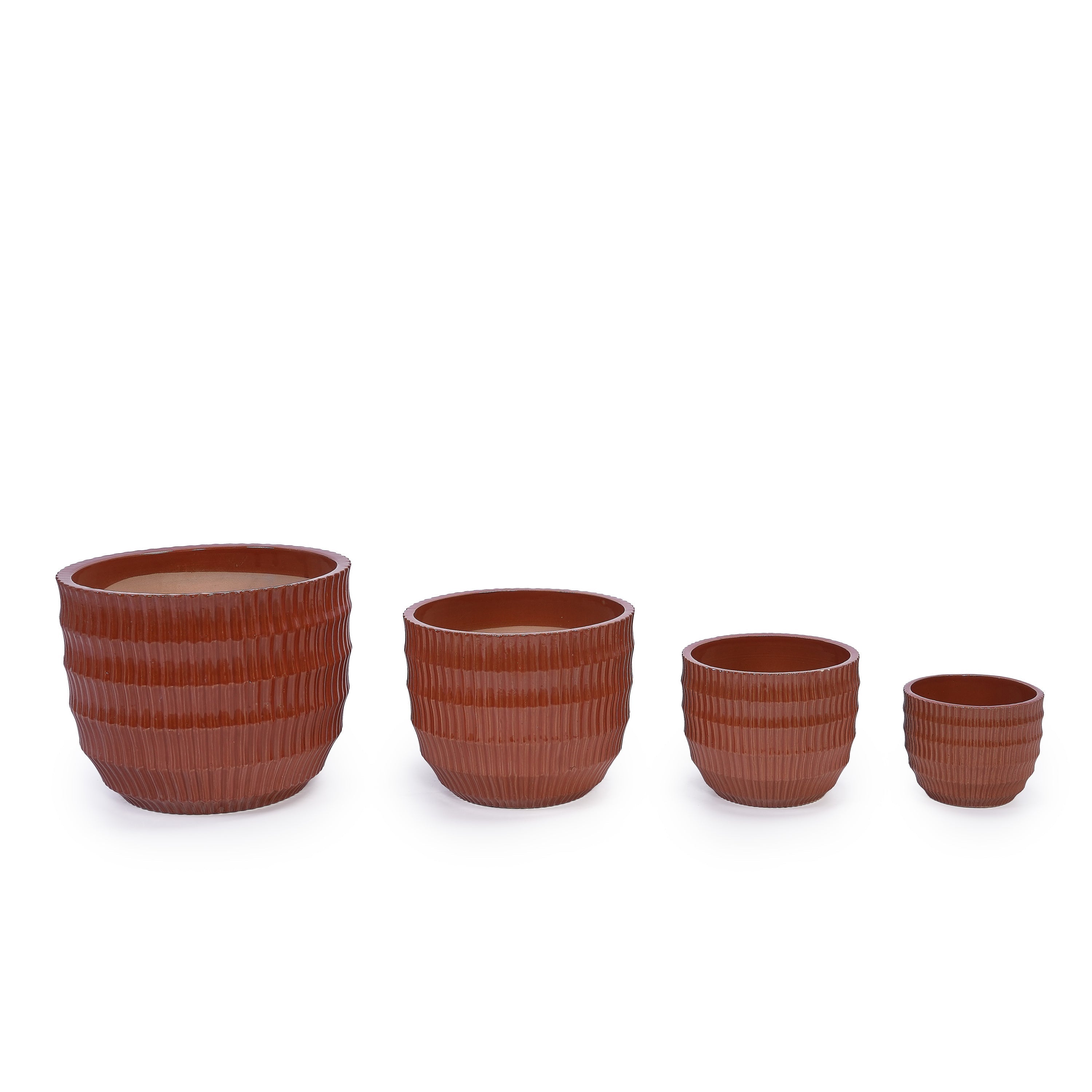 Ekon Handmade Ceramic Planter, Set of 4