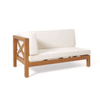 Brava Outdoor X-Back Corner Bench with Coffee Table