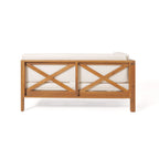 Brava Outdoor X-Back Corner Bench with Coffee Table