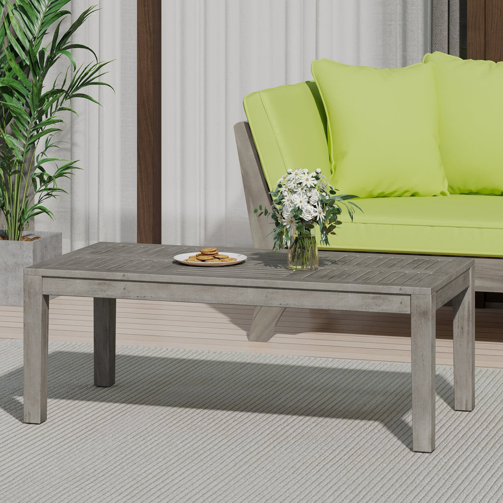 Hampton Rectangular Acacia Outdoor Coffee Table