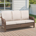 Marlowe Wicker Outdoor 3 Seat Sofa