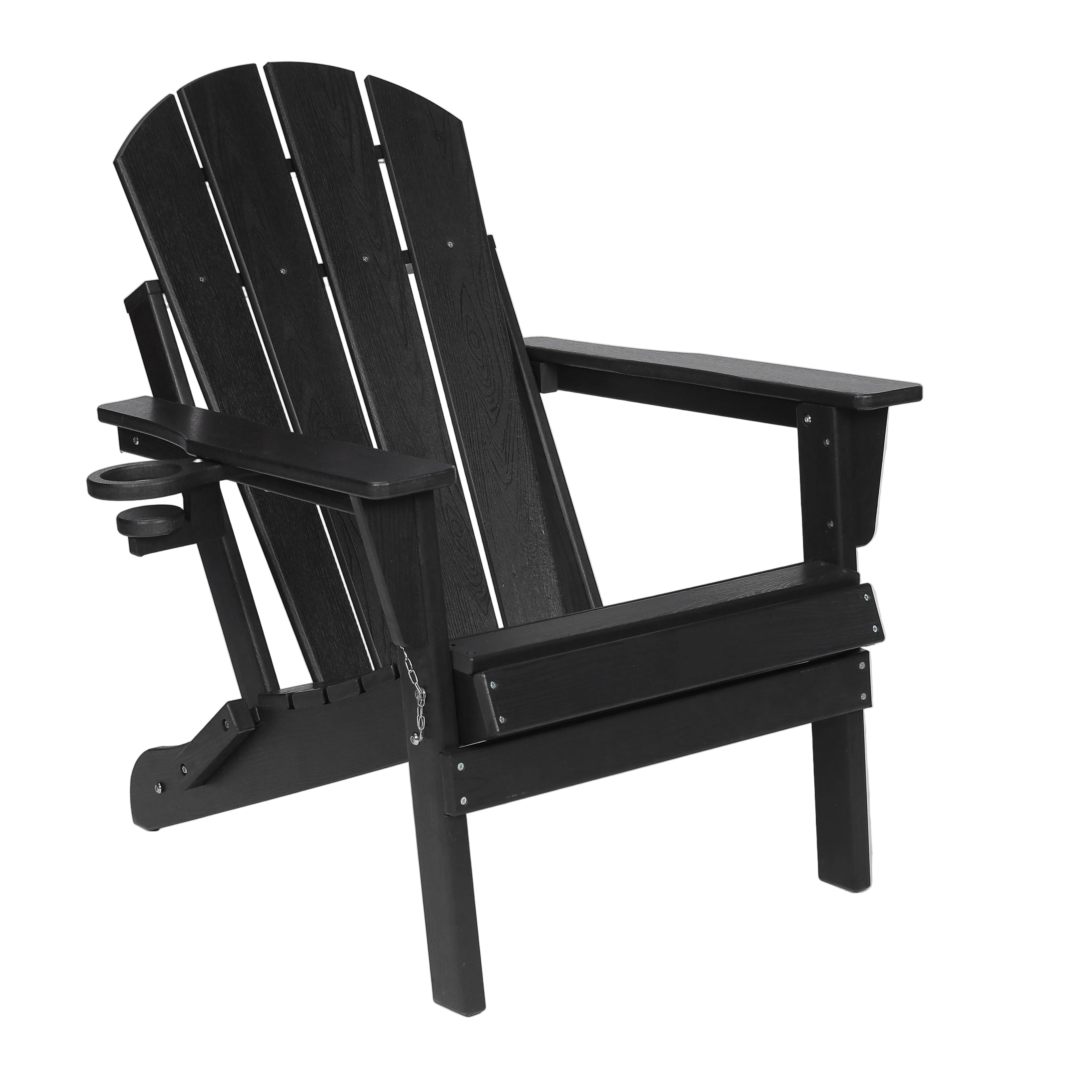 Composite Folding Adirondack Chair with Dual Cup Holder