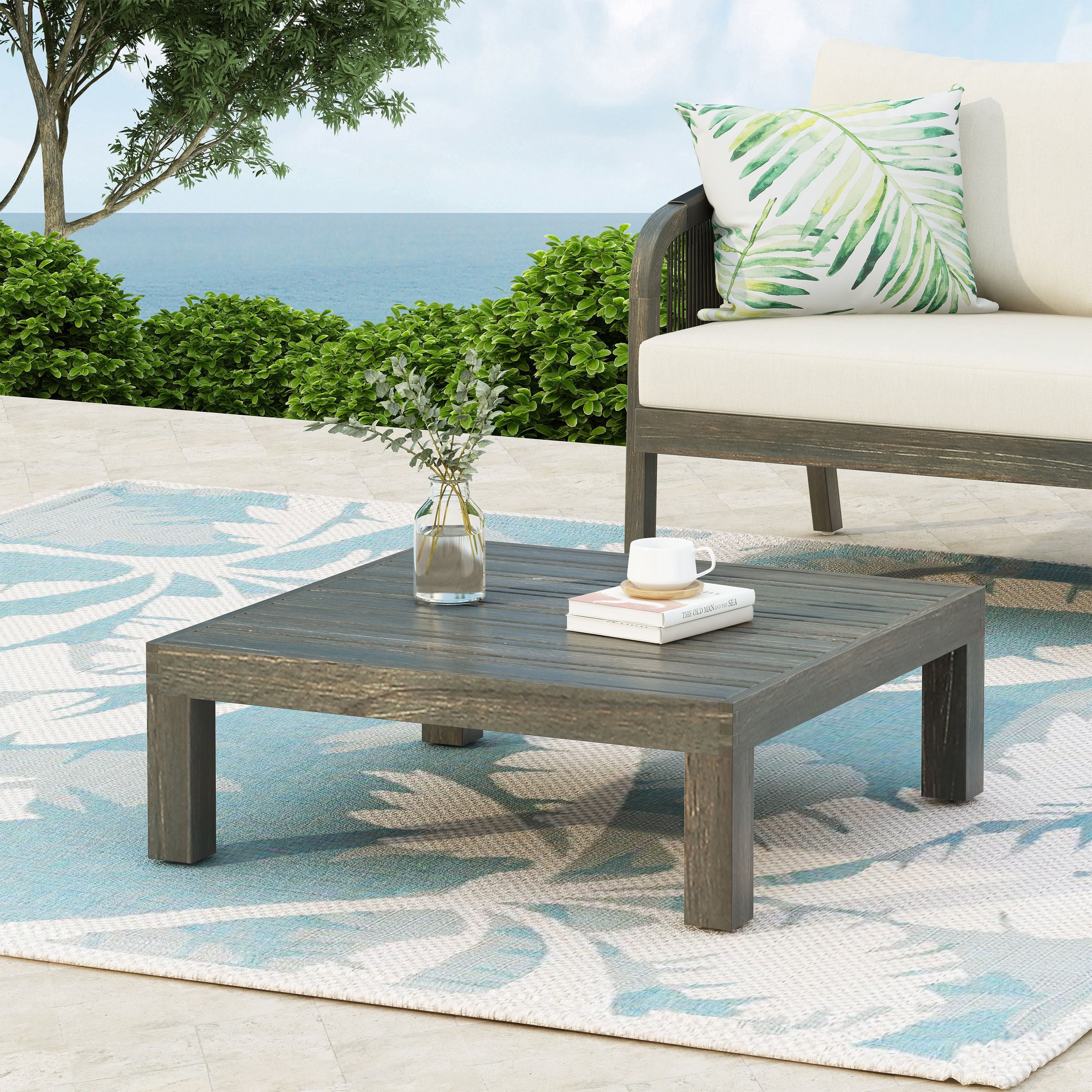 Brava Rustic Grey Coffee Table