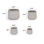 Faro Handmade Ceramic Planter, Set of 4