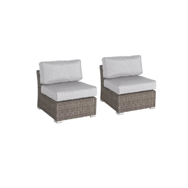 Fully Assembled Outdoor Wicker Patio Sofa