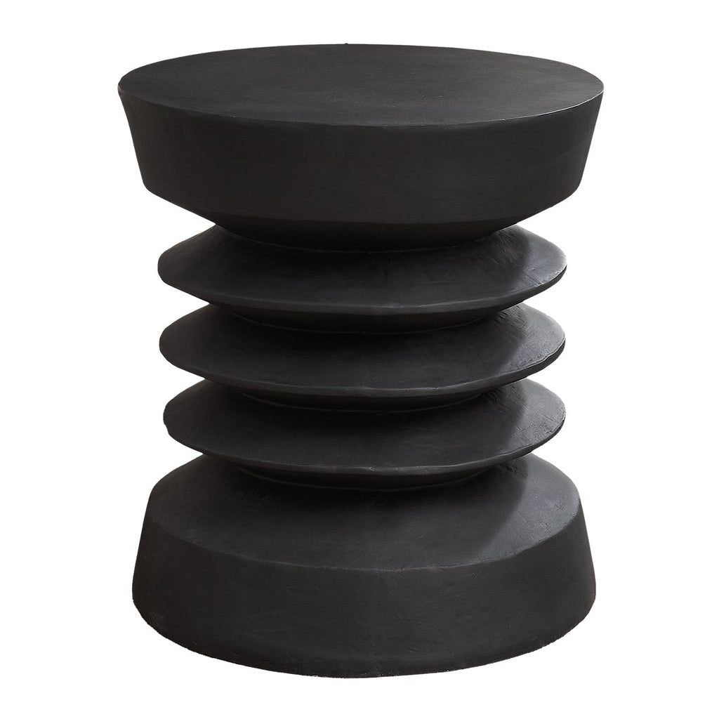 Modern Drum Indoor Outdoor Accent Table