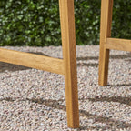Outdoor Weather Resistant Acacia Wood Adirondack Dining Chairs, Set of 2
