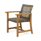 Hampton Outdoor Rattan Dining Chairs, Set of 2