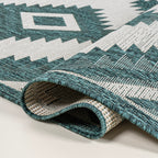 Lior Geometric Moroccan Diamond Indoor/Outdoor Runner Rug
