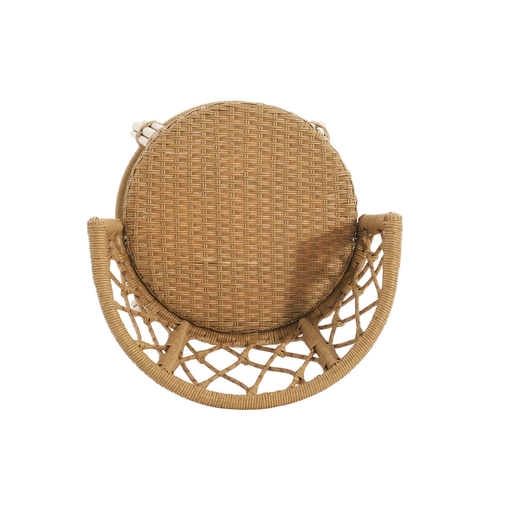 Bohemia Outdoor Brown Wicker Bar Stools, Set of 2