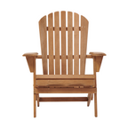 Outdoor Wooden Folding Adirondack Chair, Set of 2