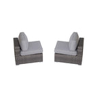 Minnesota 9-Piece Sectional Sofa Set with Cushions - Fully Assembled