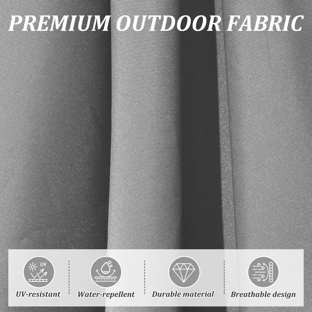 Round Cantilever Umbrella with Center Pole, Base Not Included