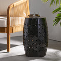 Lilac Outdoor Metal Cutout Accent Table