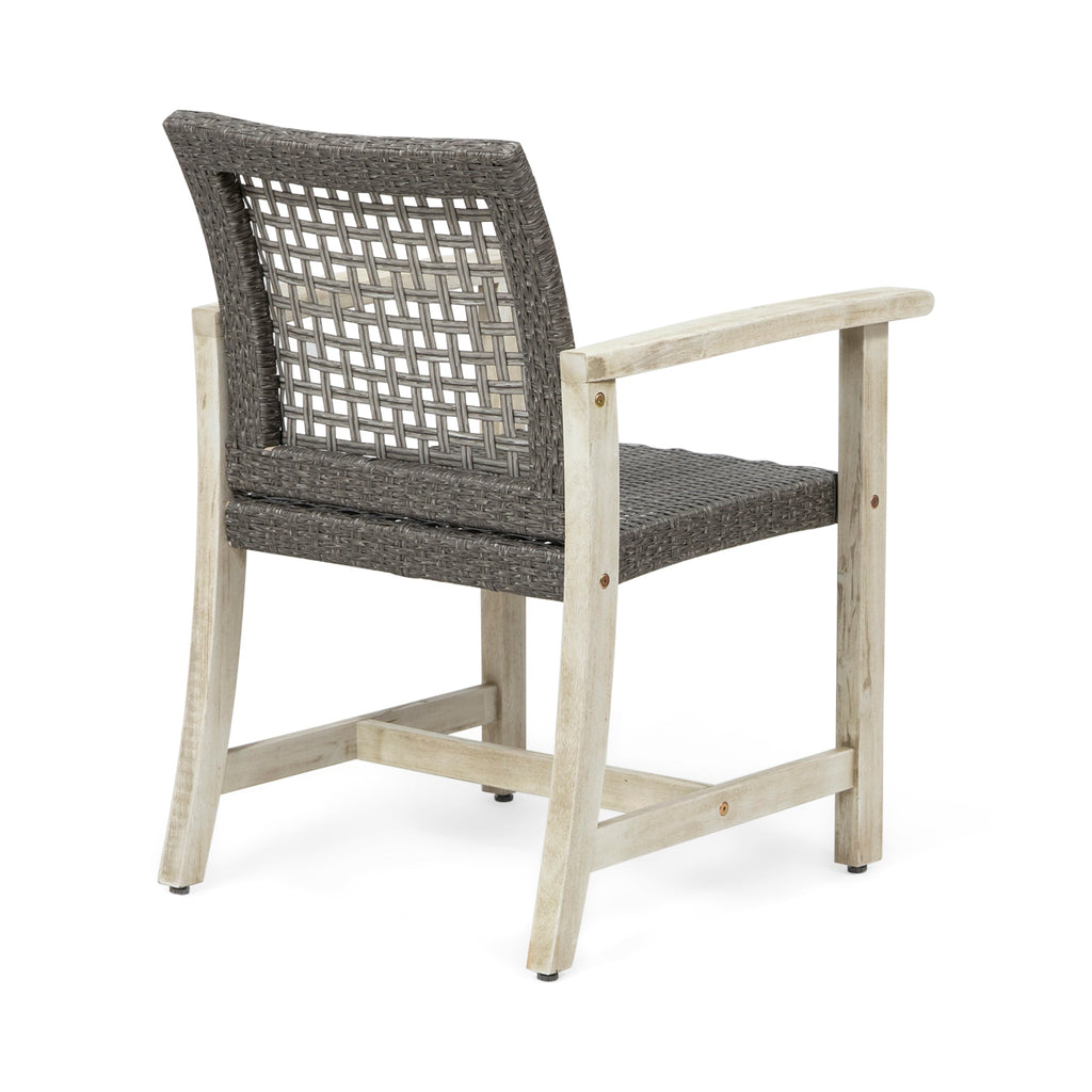 Hampton Outdoor Rattan Dining Chairs, Set of 2