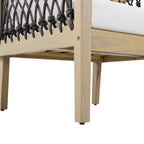 Millie Outdoor Acacia Wood Club Chair