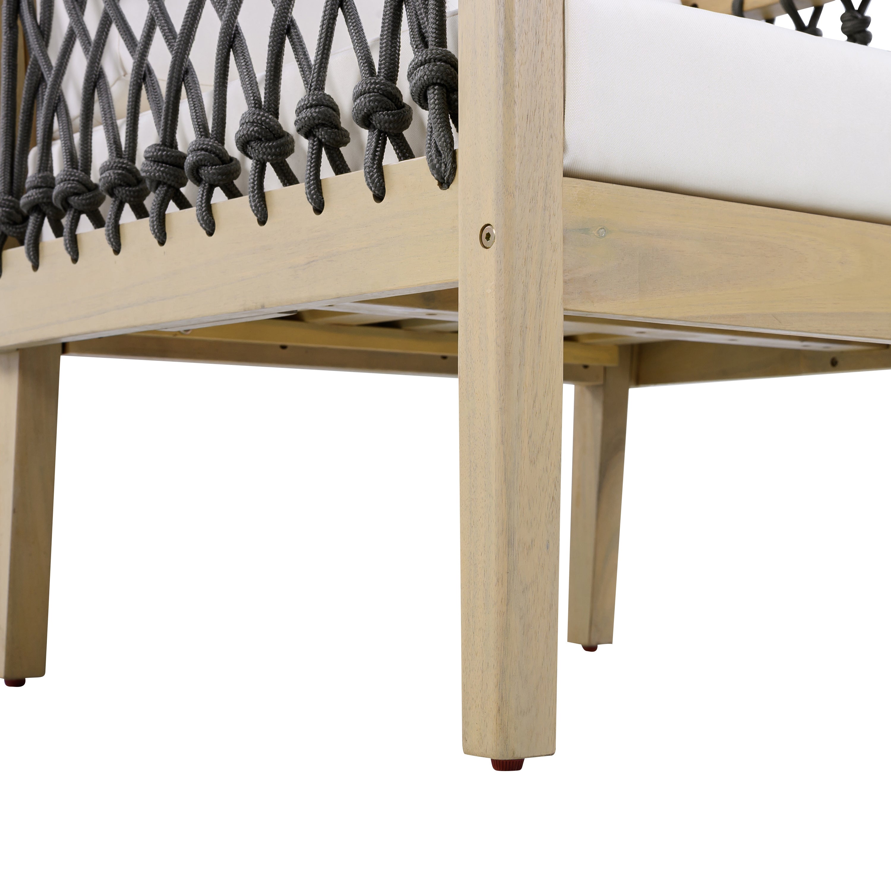 Millie Outdoor Acacia Wood Club Chair