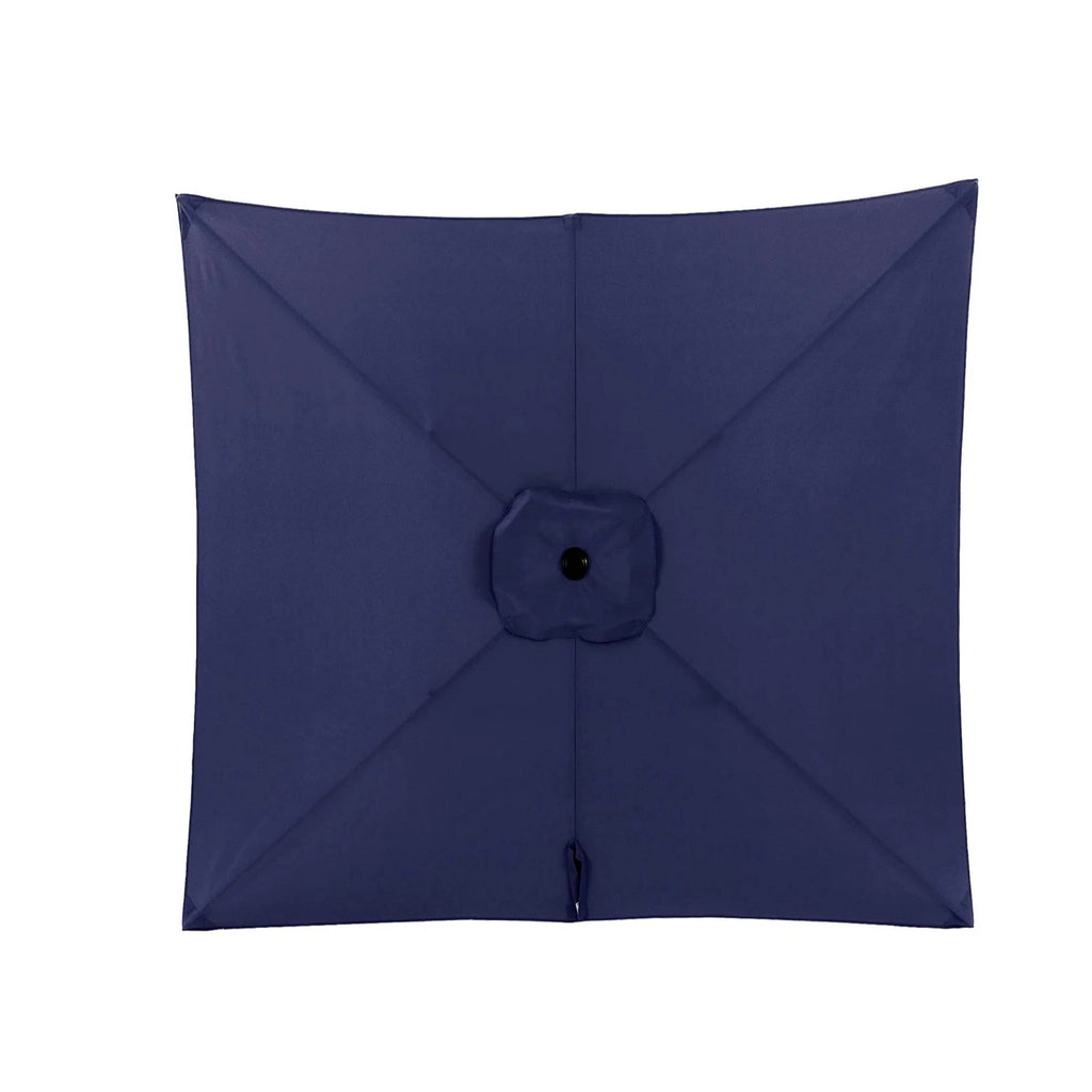 6.5 x 10 ft Rectangular Patio Umbrella with Crank, Base Not Included