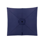 6.5 x 10 ft Rectangular Patio Umbrella with Crank, Base Not Included