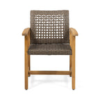 Hampton Outdoor Rattan Dining Chairs, Set of 2