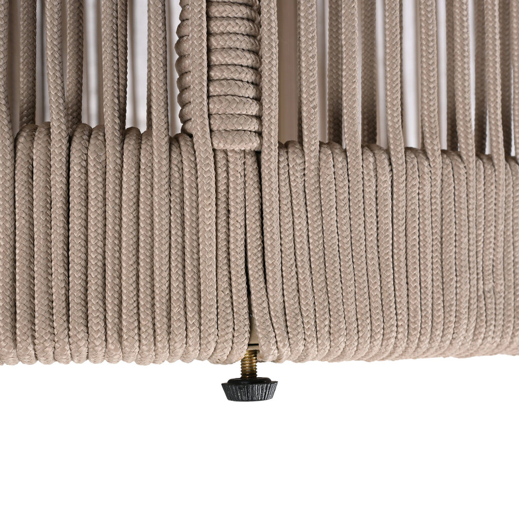 Sundara Outdoor Coffee & Side Table Set with Woven Rope Design
