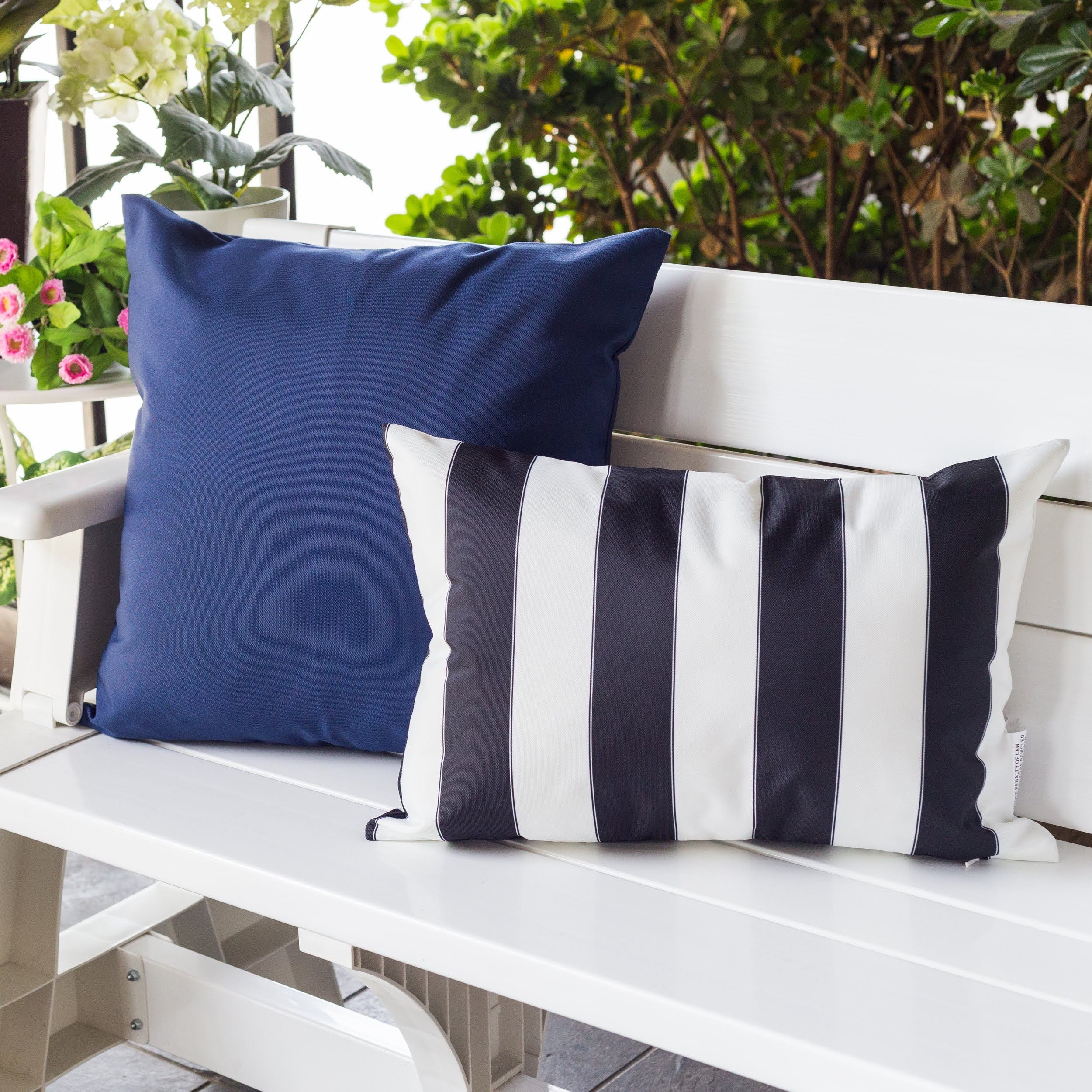 Horizon Stripe Outdoor Lumbar Pillow