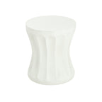 Athena Column Outdoor Round Concrete Side Table