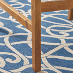 Perla Outdoor Acacia Wood Barstools, Set of 2