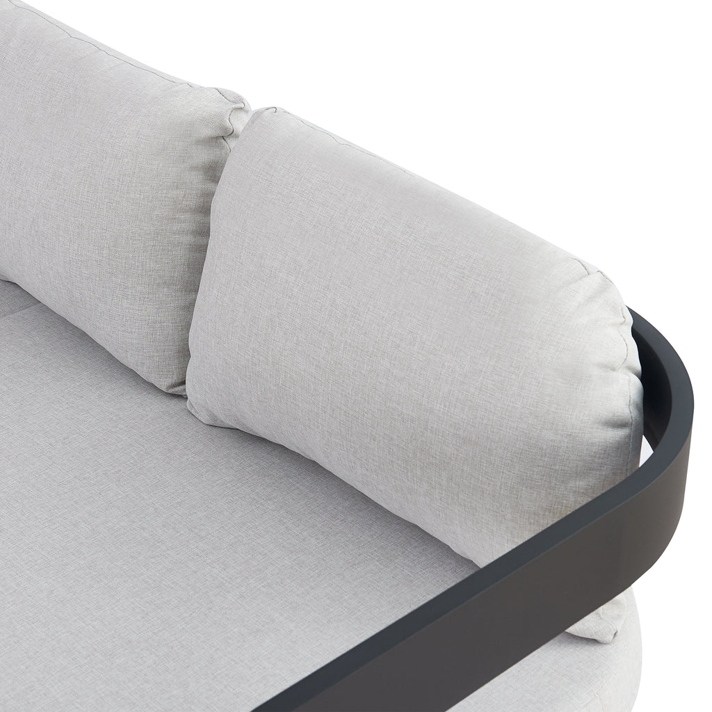 Elko Outdoor Patio Aluminum 3 Seater Sofa